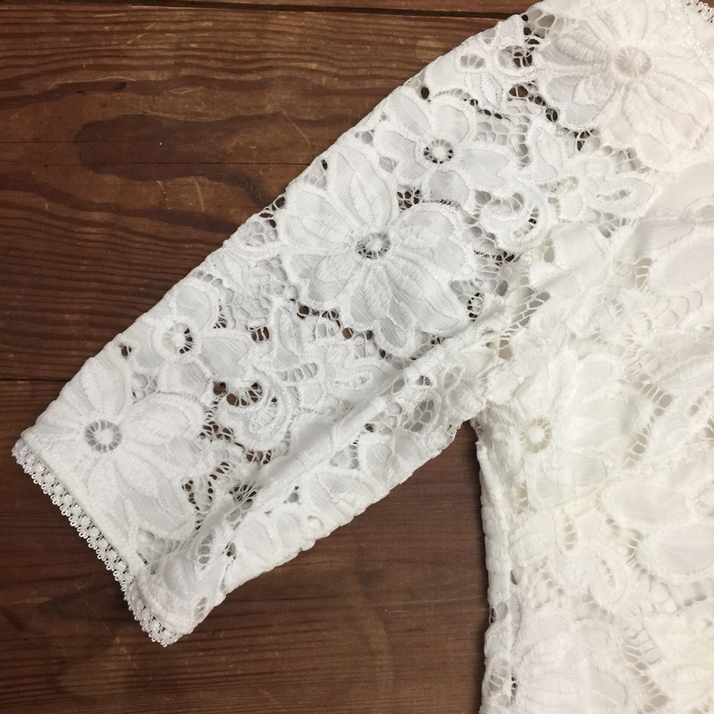 EUC Rabbit Rabbit Rabbit Designs Ivory Lace Dress - Picture 5 of 8